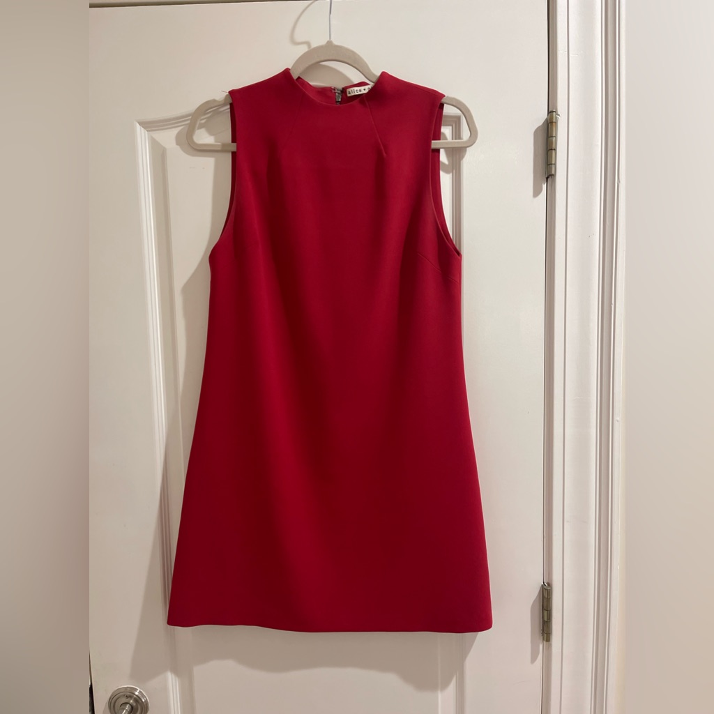 Alice + Olivia Crew Neck Mini Dress